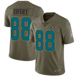 Nike Jacksonville Jaguars #88 Tyler Eifert Olive Mens Stitched NFL Limited 2017 Salute To Service Jersey
