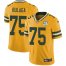 Nike Green Bay Packers #75 Bryan Bulaga Yellow Mens 100th Season Stitched NFL Limited Rush Jersey