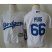 Toddler Los Angeles Dodgers #66 Yasiel Puig White Cool Base Stitched MLB Jersey