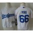 Toddler Los Angeles Dodgers #66 Yasiel Puig White Cool Base Stitched MLB Jersey