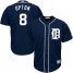 Detroit Tigers #8 Justin Upton Navy Blue Cool Base Stitched Youth MLB Jersey