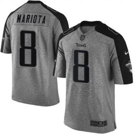 Nike Tennessee Titans #8 Marcus Mariota Gray Mens Stitched NFL Limited Gridiron Gray Jersey
