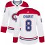 Adidas Montreal Canadiens #8 Ben Chiarot White Road Authentic Womens Stitched NHL Jersey