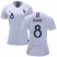 Womens France #8 Lemar Away Soccer Country Jersey