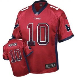 Nike Houston Texans #10 DeAndre Hopkins Red Alternate Mens Stitched NFL Elite Drift Fashion Jersey