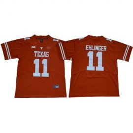 Longhorns #11 Sam Ehlinger Orange Limited Stitched College Jersey