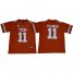 Longhorns #11 Sam Ehlinger Orange Limited Stitched College Jersey