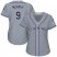 Colorado Rockies #9 Daniel Murphy Grey Road Womens Stitched MLB Jersey