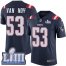 Nike New England Patriots #53 Kyle Van Noy Navy Blue Super Bowl LIII Bound Mens Stitched NFL Limited Rush Jersey