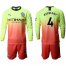 Manchester City #4 Kompany Third Long Sleeves Soccer Club Jersey
