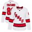 Adidas Carolina Hurricanes #86 Teuvo Teravainen White Road Authentic Womens Stitched NHL Jersey