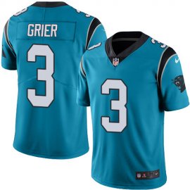 Nike Carolina Panthers #3 Will Grier Blue Alternate Mens Stitched NFL Vapor Untouchable Limited Jersey