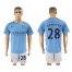 Manchester City #28 Denayer Home Soccer Club Jersey
