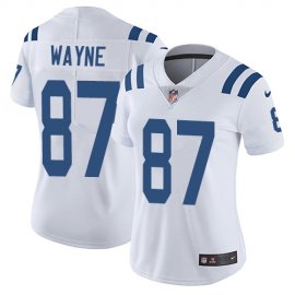 Nike Indianapolis Colts #87 Reggie Wayne White Womens Stitched NFL Vapor Untouchable Limited Jersey