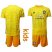 Manchester United Blank Yellow Goalkeeper Kid Soccer Club Jersey