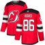 Adidas New Jersey Devils #86 Jack Hughes Red Home Authentic Stitched NHL Jersey