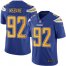 Nike Los Angeles Chargers #92 Brandon Mebane Electric Blue Mens Stitched NFL Limited Rush Jersey