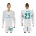 Real Madrid #23 Danilo White Home Long Sleeves Soccer Club Jersey