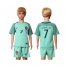 Portugal #7 Ronaldo Away Kid Soccer Country Jersey