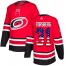 Adidas Carolina Hurricanes #31 Anton Forsberg Red Home Authentic USA Flag Stitched NHL Jersey
