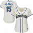 Seattle Mariners #15 Kyle Seager Cream Alternate Womens Stitched MLB Jersey