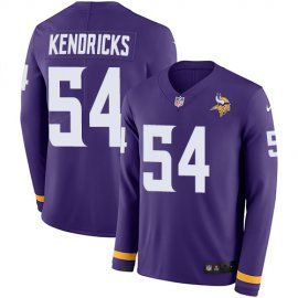 Nike Minnesota Vikings #54 Eric Kendricks Purple Team Color Mens Stitched NFL Limited Therma Long Sleeve Jersey