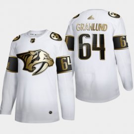 Nashville Predators #64 Mikael Granlund Mens Adidas White Golden Edition Limited Stitched NHL Jersey