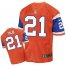 Nike Denver Broncos #21 Aqib Talib Orange Throwback Mens Stitched NFL Elite Jersey