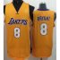 Los Angeles Lakers 8 Kobe Bryant Yellow Revolution 30 NBA Jerseys