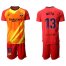 Barcelona #13 Neto Light Blue Goalkeeper Soccer Club Jersey