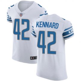 Nike Detroit Lions #42 Devon Kennard White Mens Stitched NFL Vapor Untouchable Elite Jersey