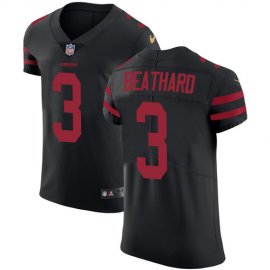Nike San Francisco 49ers #3 C.J. Beathard Black Alternate Mens Stitched NFL Vapor Untouchable Elite Jersey