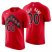 Toronto Raptors Custom Red Mens Nike 2021-22 NBA 75th Anniversary Diamond T-Shirt