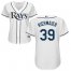 Tampa Bay Rays #39 Kevin Kiermaier White Home Womens Stitched MLB Jersey
