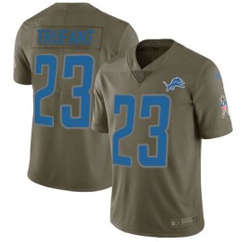 Nike Detroit Lions #23 Desmond Trufant Olive Mens Stitched NFL Limited 2017 Salute To Service Jersey