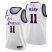 Nike Los Angeles Lakers #11 Malik Monk Mens 2022-23 City Edition NBA Jersey – Cherry Blossom White Mens
