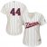 Minnesota Twins #44 Kyle Gibson Cream Strip Alternate Womens Stitched MLB Jersey