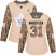 Adidas Toronto Maple Leafs #31 Frederik Andersen Camo Authentic 2017 Veterans Day Womens Stitched NHL Jersey