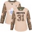 Adidas Toronto Maple Leafs #31 Frederik Andersen Camo Authentic 2017 Veterans Day Womens Stitched NHL Jersey