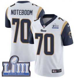 Nike Los Angeles Rams #70 Joseph Noteboom White Super Bowl LIII Bound Mens Stitched NFL Vapor Untouchable Limited Jersey