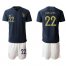 France #22 Kurzawa Home Soccer Country Jersey