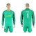 Atletico Madrid #1 Moya Green Goalkeeper Long Sleeves Soccer Club Jersey