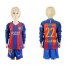 Barcelona #22 Aleix Vidal Home Long Sleeves Kid Soccer Club Jersey