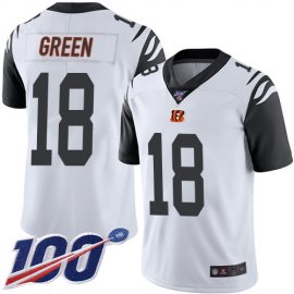 Nike Cincinnati Bengals #18 A.J. Green White Mens Stitched NFL Limited Rush 100th Season Jersey