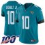 Nike Jacksonville Jaguars #10 Laviska Shenault Jr. Teal Green Alternate Youth Stitched NFL 100th Season Vapor Untouchable Limited Jersey