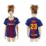 Womens Barcelona #23 Umtiti Home Soccer Club Jersey