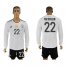 Germany #22 Ter Stegen White Home Long Sleeves Soccer Country Jersey