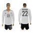 Germany #22 Ter Stegen White Home Long Sleeves Soccer Country Jersey