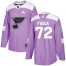 Adidas St. Louis Blues #72 Justin Faulk Purple Authentic Fights Cancer Stitched NHL Jersey