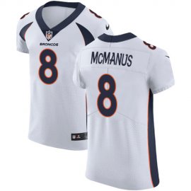 Nike Denver Broncos #8 Brandon McManus White Mens Stitched NFL Vapor Untouchable Elite Jersey